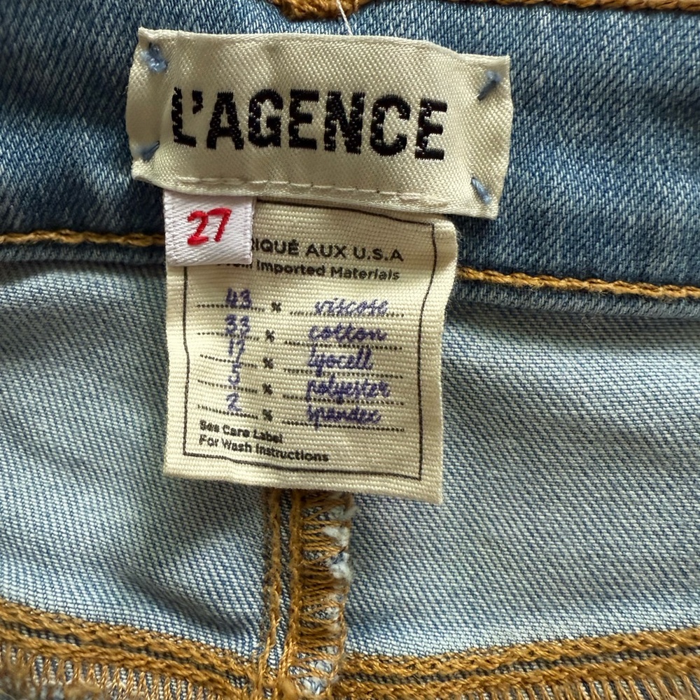 L'AGENCE Light Blue Denim Jeans